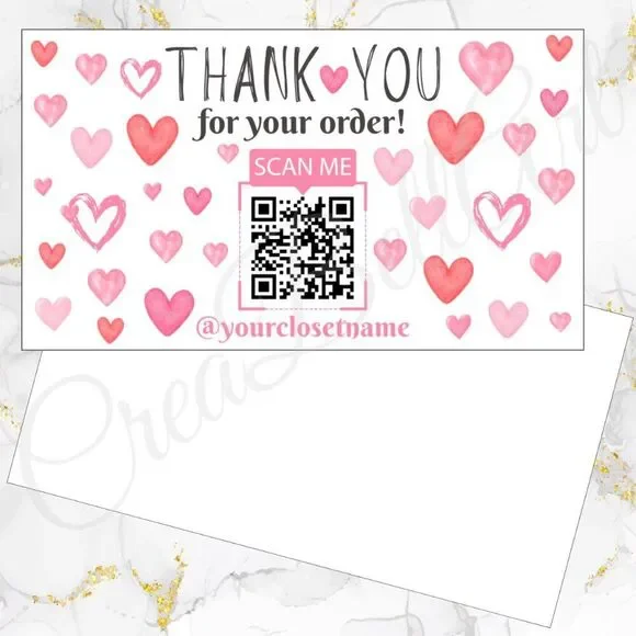 120 Pack QR Personalized Thank You Cards & Stickers - Picture 4 of 8